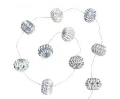 Guirnalda luminosa de papel 10 LED L. 250 cm ESCALE