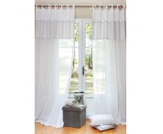 Cortina de nudos de algodón blanco 140 x 250 COTON D'AUTREFOIS
