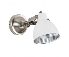 Aplique bicolor cromado de metal blanco D. 12 cm