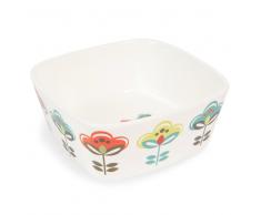 Fuente de horno vintage de flores de loza BRIGITTE