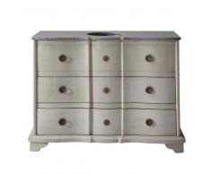 Mueble de cuarto de baño con lavabo gris Eugenie
