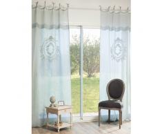 Cortina de lino azul 105 × 270 cm VOLANGES