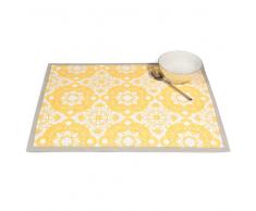 Mantel individual de algodón amarillo 33 x 45 cm BELEM