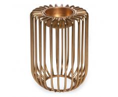 Candelabro de metal dorado H. 10 cm SOLO