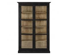 Vitrina de madera de mango negro mate An. 135 cm Diderot