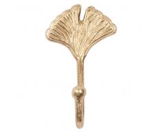 Colgador con 1 gancho de metal dorado GINKO