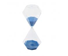 Reloj de arena azul de vidrio Al. 30 cm CARL