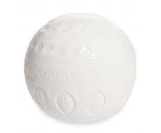 Bola decorativa de porcelana blanca H. 12 cm VALLEY