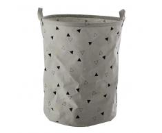 Cesto de almacenaje gris GRAPHIKIDS