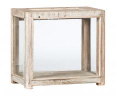 Vitrina decorativa vintage con cierre arriba