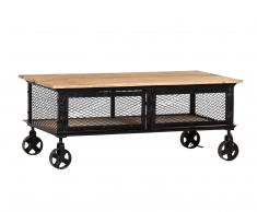 Mesa de centro con ruedas