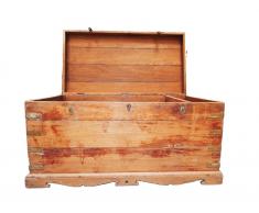 Baul antiguo de madera XL
