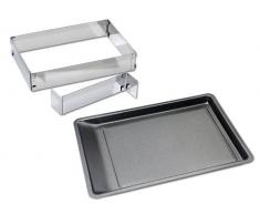 Chg 9854-07 Juego Para Hornear De 3 Piezas / Bandeja De Horno Aprox. 42 X 29 Cm / Molde Para Pasteles Con Separador, Ajustable