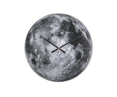 Karlsson KA5475 - Reloj de pared, diseño luna, movimiento silencioso
