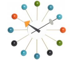Vitra 20125003 - Reloj de pared con diseño de bolas, diámetro: 330 mm, multicolor