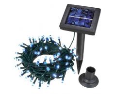 Esotec 102110 - Guirnalda solar de luces led (100 bombillas), color azul