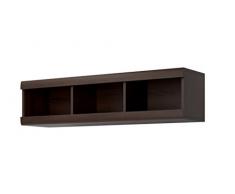 Helvetia 220FWZ02 Mestre - Estantería de pared (120 x 30 x 30 cm, roble Sonoma), color oscuro