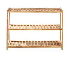 Premier Housewares - Zapatero con 3 estantes (55 x 79 x 26 cm), color madera
