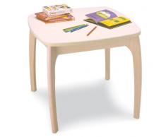 Pintoy 60.03941 - Mesa infantil de madera de caucho, altura: 54 cm