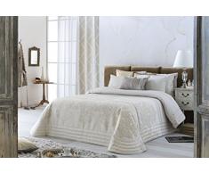 BOUTI + 2 Fundas de Cojín NEIBA GRIS (250X270) cama de 150 ó 160 (ANTILO)