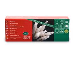 Konstsmide 5300-103 - Guirnalda de bombillas LED (50 diodos blancos, 230 V, para interior, cable transparente)