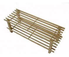 H & L Russel WR1000 - Zapatero de madera (2 estantes, 74 x 29,5 x 26 cm)
