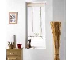 Couleur Montagne - 3001061, Persiana Recto Para Barra , 60 X 150 Cm , Agathe , Visillo Bordado Encaje , Beige