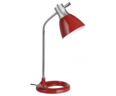 Brilliant 92762/01 Jan - Flexo para escritorio, color rojo y plateado
