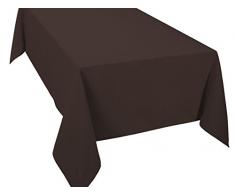 Alba MC0112080140220 - Mantel resinado de loneta antimanchas, color chocolate