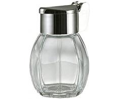 Stoha Salero o Pimientero, Envase para la Sal o Pimienta, Envase de Vidrio con Tapa de Acero Inoxidable, 34ml, 55260