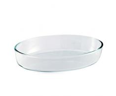 BCSA PL10 bandeja para horno ovalado de cristal borosilicato 35 x 24 cm