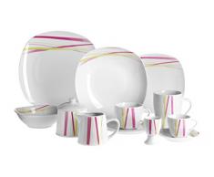 Domestic by Mäser, Serie Abiona, vajilla 62 teilig para 6 personas, fije su mesa para luces!