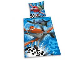 Herding 446428064 - Juego de cama (100% algodón, funda nórdica de 160 x 210 cm, funda de almohada de 65 x 100 cm), diseño de Aviones Disney