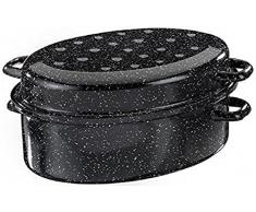 Testrut 220431 Email - Fuente de horno grande (34 cm), color negro o blanco