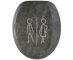 Gelco Design 703767 - Tapa para WC, diseño de pizarra