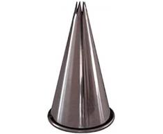 de Buyer 2112, 20N Little Venice Cake Company rizado tipo corona para boquilla para fuente con 7-dientes E7 sin soldadura 5,3 cm acero inoxidable