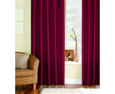Dreams N Drapes Java - Cortina forrada(168 x 137 cm), color rojo