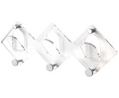 Contemporary Living Perchero de pared Sirio Transparente