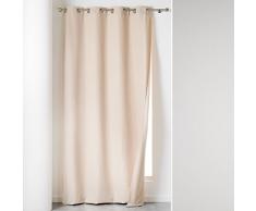 Douceur d Interieur 140 x 260 cm anillas para barra de cortina, Beige claro de luna Soleil d Ocre isolant