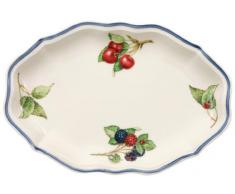 Villeroy and Boch Cottage - Fuente (24 cm), diseño de frutas, color blanco