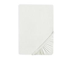 Biberna 77155/019/040 - Sábana bajera ajustable elástica, para una cama individual de 90 x 190 cm hasta 100 x 200 cm, color gris