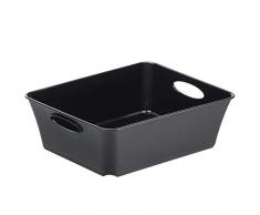 Rotho 112608000 18,6 x 15,1 x 6 cm 1 litro A6 polipropileno caja de almacenaje, negro