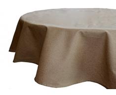 Alba MC0107006180R - Mantel resinado de lino, color beige