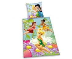 Herding 441963064 Disney Fairies ropa de cama, funda de almohada de 65 x 100 cm y funda nórdica de 160 x 210 cm, 100% algodón, almohada, Suiza