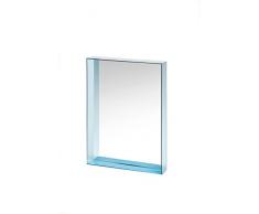 Kartell 8320AZ 50 x 70 x 9 cm espejo Only Me PMMA, azul transparente