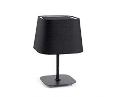 Faro Barcelona Sweet 29955 - Sobremesas y lámparas de pie, 20W, metal y pantalla textil, color negro