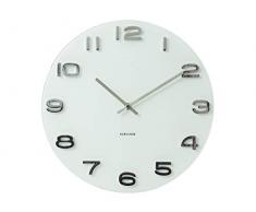 Karlsson Vintage - Reloj de pared, color blanco