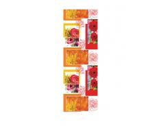 Lovely Casa N34918001 Jachère - Camino de mesa (poliéster, 50 x 145 cm), diseño estampado, color rojo