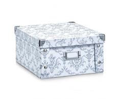 Zeller Present Vintage Caja De Almacenaje, color blanco