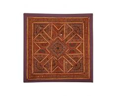 Apliques de pared Decoración del hogar Espejo Patchwork Brown Pared Tapiz Colgante